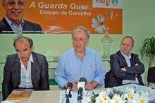 «Fait-divers» marca início de campanha de
Crespo de Carvalho