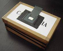 Fotografia numa caixa de sapatos