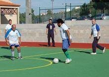 Foi inaugurado o novo campo de jogos do IPG