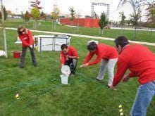 Formandos no NERGA testam competências no
        parque urbano