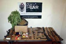 GNR deteve homem por posse ilegal de armas e
explosivos