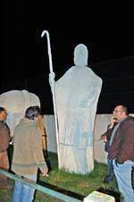 O presépio gigante do Pereiro está cada vez
maior