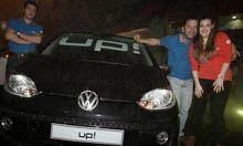 Os novos modelos Beetle e up da Volkswagen
        foram o centro das atenções