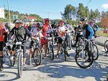 Passeio de BTT reuniu 75 participantes em
Vila Franca das Naves