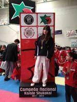 Ana Carolina Santos campeã nacional de
kumite