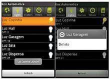 Rede domótica controlada a partir do
        telemóvel