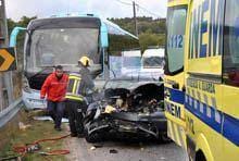 Mulher morreu numa colisão com autocarro na
        zona da Sequeira