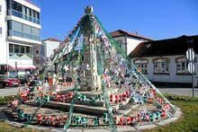 Rotunda decorada pela Escola Adães Bermudes foi a mais votada