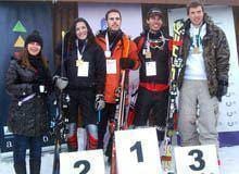 Primeiro torneio de snowboard e esqui