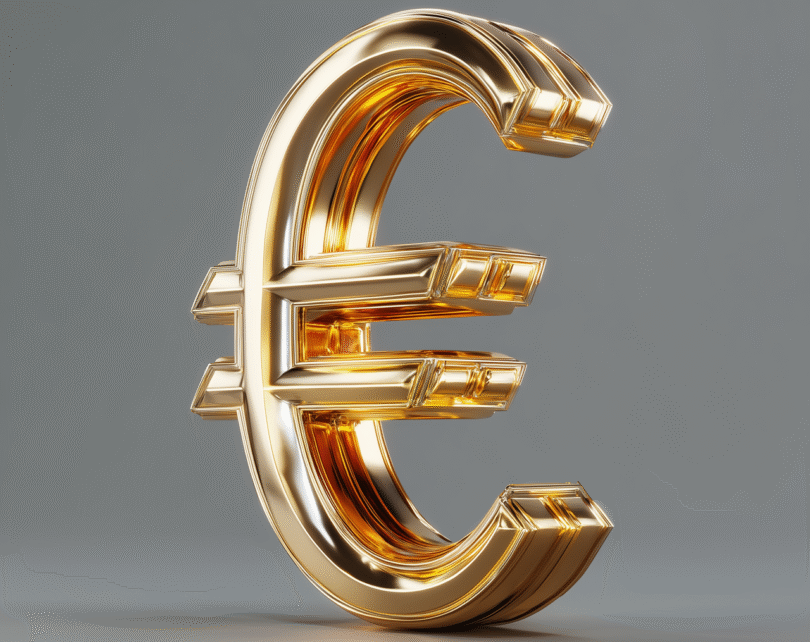 Thispanthera 3d Golden Euro Sign. Octane Render. Glossy. Solid Aed16c8c F...931a1b