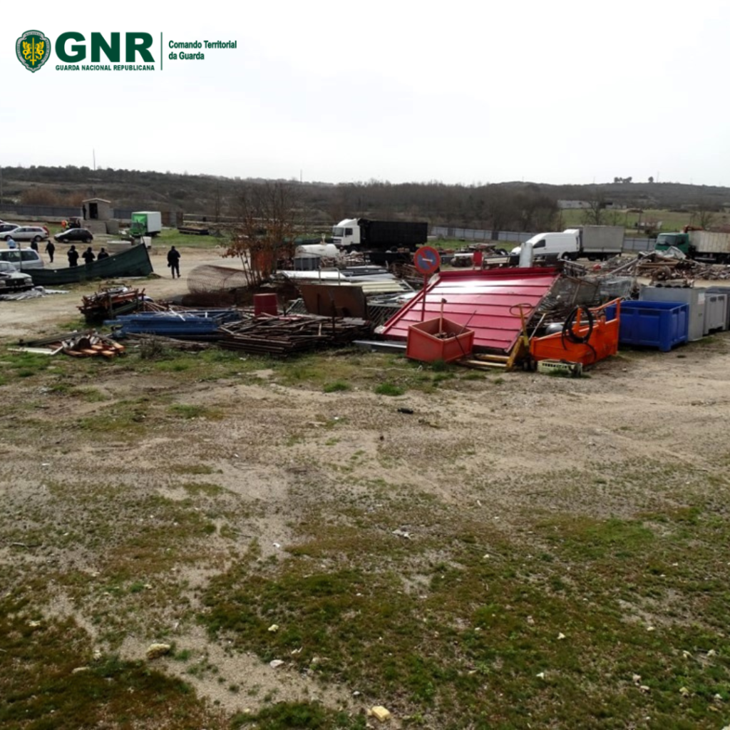 GNR encerrou operador ilegal de gestão de resíduos em Pinhel