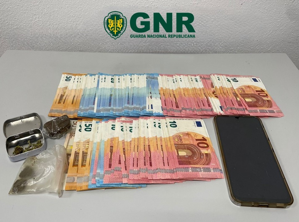 GNR deteve homem de 30 anos por tráfico de estupefacientes no concelho da Guarda