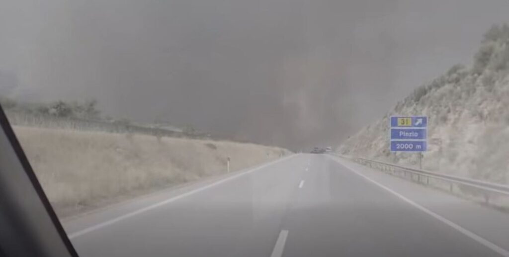 A25 e EN16 cortadas entre a Guarda e o Alto do Leomil devido ao fogo